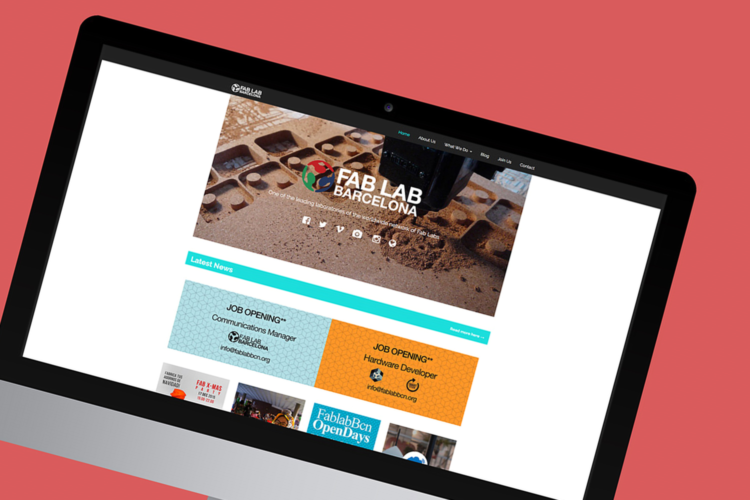 FabLab Barcelona website project thumbnail